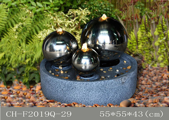 مادة بوليريسين Ss Ball Led نافورة ماء داخلي صناعة يدوية المزود